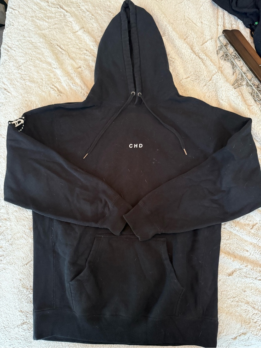 CHD Women's Black Crewneck Hoodie - Classic Pullover